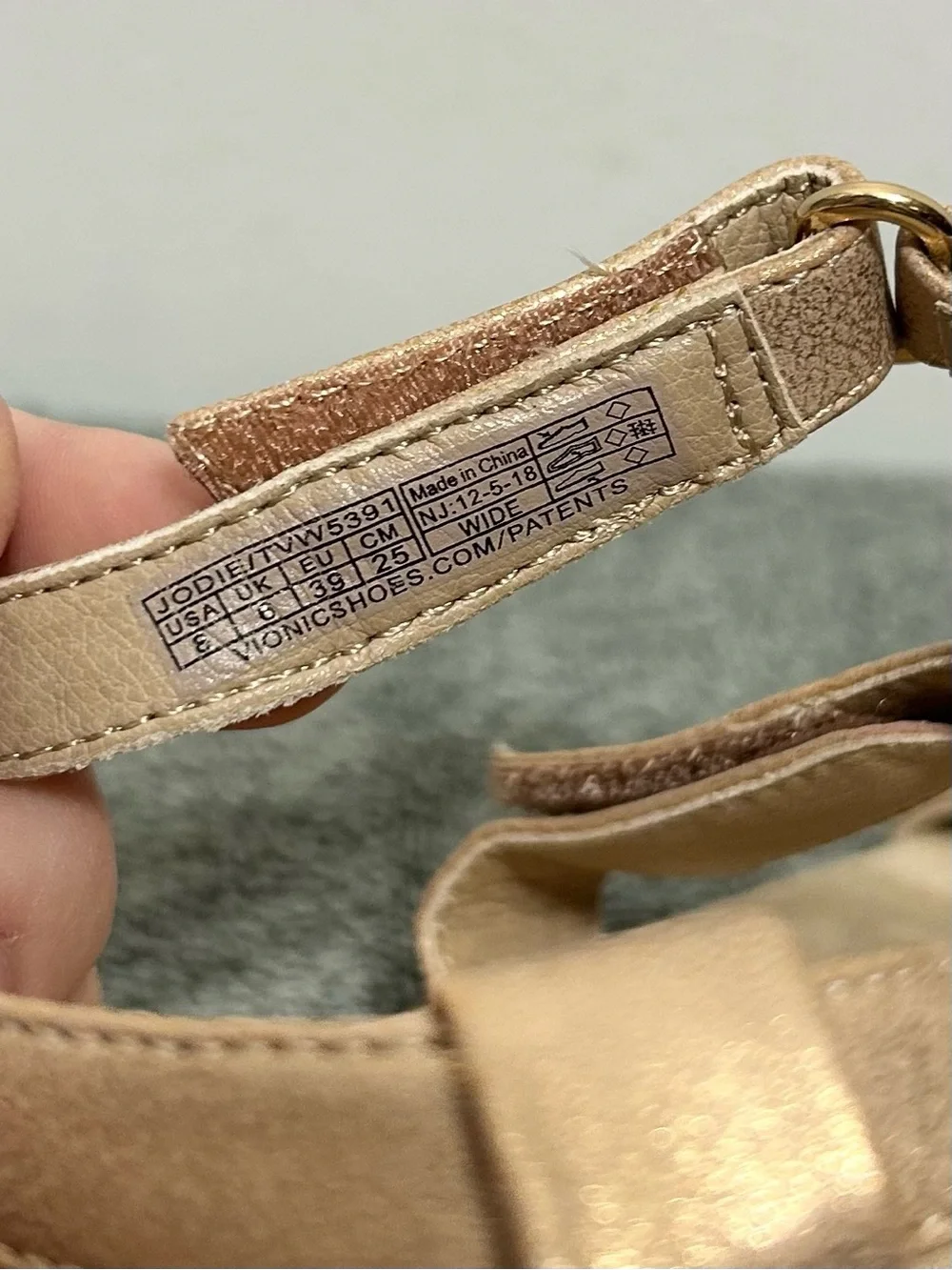 Vionic Jodie Orthopedic Comfort Sandals Womens Size 8 Wide